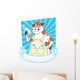 cow holding a bottle Wall Decal