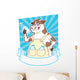 cow holding a bottle Wall Decal