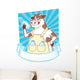 cow holding a bottle Wall Decal