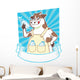 cow holding a bottle Wall Decal