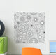 Abstract Geometric Filigree Seamless Wall Decal