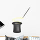 Magic hat and magic wand with a stream of stars Wall Decal