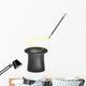 Magic hat and magic wand with a stream of stars Wall Decal