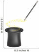 Magic hat and magic wand with a stream of stars Wall Decal
