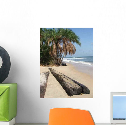 Plage Ile Denis Wall Decal
