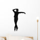 male dancer silhouette Wall Decal