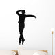 male dancer silhouette Wall Decal