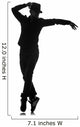 male dancer silhouette Wall Decal