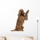 Irish Setter sitting, pawing up, isolated on white Wall Decal