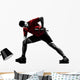 man exercising weight training silhouette Wall Decal