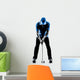 man golfer golfing putting silhouette Wall Decal