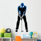 man golfer golfing putting silhouette Wall Decal