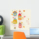 Floral with Birds Wall Decal