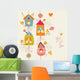 Floral with Birds Wall Decal