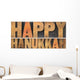 Happy Hanukkah Decoration Wall Decal