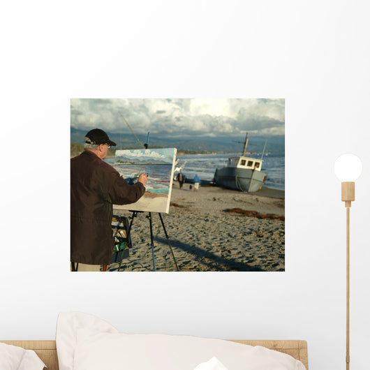 Painter in Santa Barbara Wall Mural