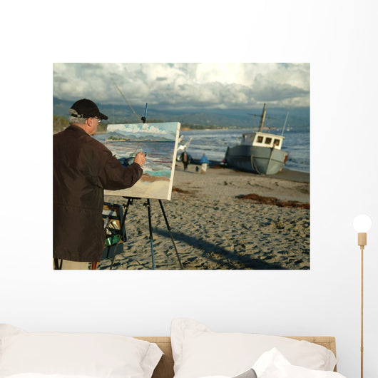 Painter in Santa Barbara Wall Mural