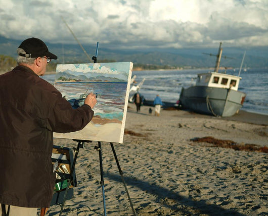 Painter in Santa Barbara Wall Mural