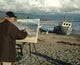 Painter in Santa Barbara Wall Mural