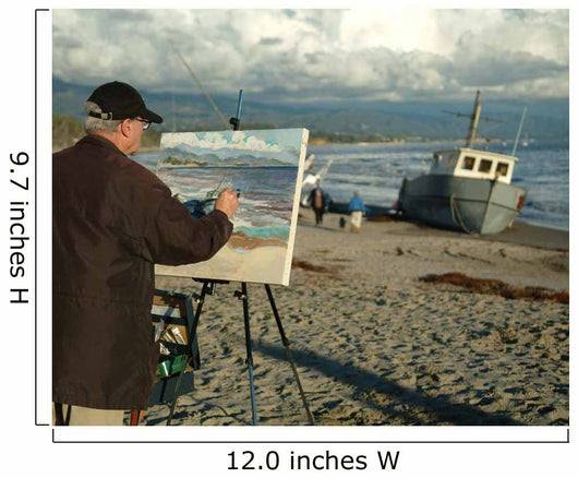 Painter in Santa Barbara Wall Mural