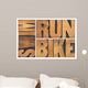 run, bike, swim - triathlon concept Wall Decal