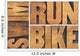 run, bike, swim - triathlon concept Wall Decal
