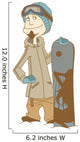 Snowboarder Man Wall Decal