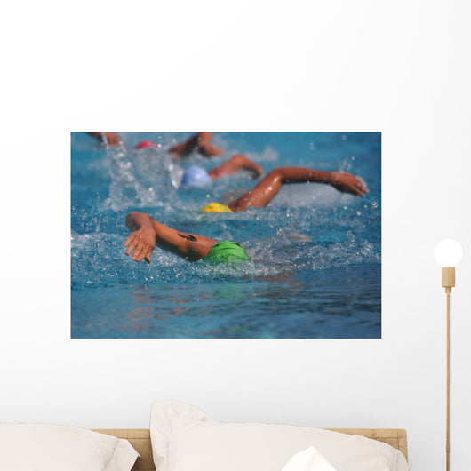 swimmers Wall Mural