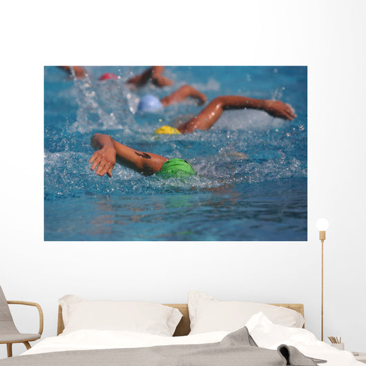 swimmers Wall Mural