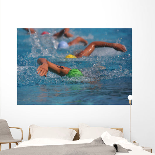 swimmers Wall Mural