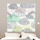 Clouds Seamless Pattern Wall Decal Design 1