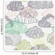 Clouds Seamless Pattern Wall Decal Design 1