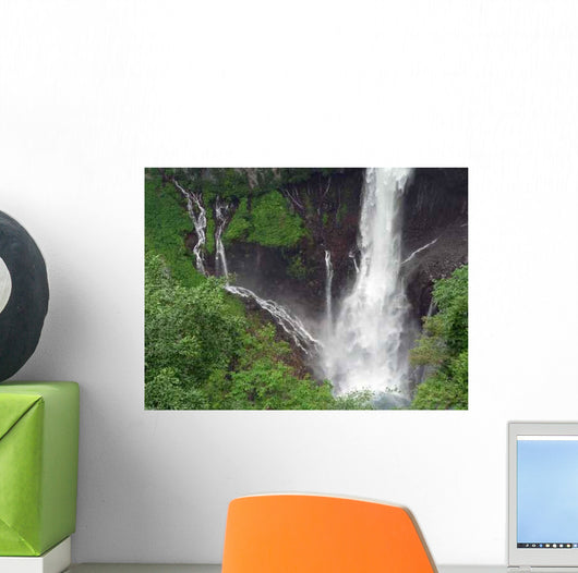 Powerful Japanese Waterfall Wall Decal