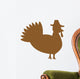 Isolated Turkey. Vector eps8/clip art Wall Decal