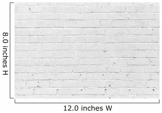 White Brick Wall Seamless Wall Decal