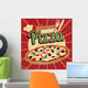 Delicious pizza vintage poster 