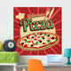 Delicious pizza vintage poster 