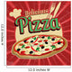 Delicious pizza vintage poster 