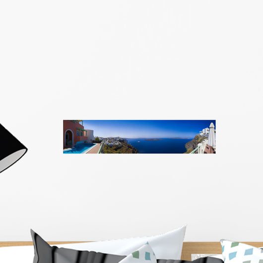 Santorini panorama - Greece Wall Mural