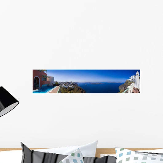 Santorini panorama - Greece Wall Mural