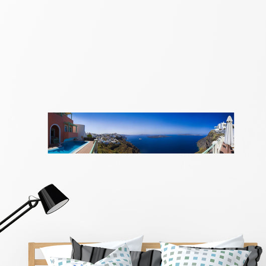 Santorini panorama - Greece Wall Mural