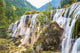 beautiful pearls beach waterfall in autumn 