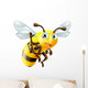 Cartoon Bee Waving Wall Decal
