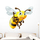 Cartoon Bee Waving Wall Decal