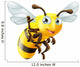 Cartoon Bee Waving Wall Decal