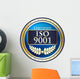 ISO 9001 Certified Blue Emblem Wall Decal