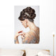 Elegance. Chic. Beautiful Brunette with Classy Hairstyle. Luxury 