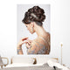 Elegance. Chic. Beautiful Brunette with Classy Hairstyle. Luxury 
