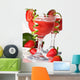 Strawberry Daiquiri cocktails. Most popular cocktails series.. Wall Mural