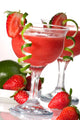 Strawberry Daiquiri cocktails. Most popular cocktails series.. Wall Mural